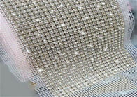 Shining Aluminum Mesh Fabric , Silver Mesh Fabric For Window / Wall Ceiling