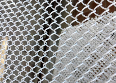 High Strength Aluminum Chain Link Drapery , Metal Coil Mesh Drapery With Good Ventilation